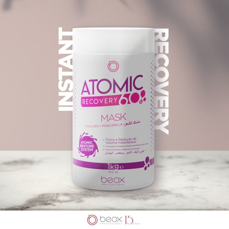 beox-atomic-mask-60-sek-maska-intensywnie-odbud.jpg BEOX Atomic Mask - 60 sek. maska intensywnie odbudowująca / 1000ml - Image 1