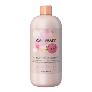 INEBRYA Ice Cream Keratin Shampoo - odbudowujący szampon z keratyną / 1000ml