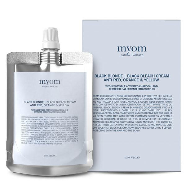 myom-black-blonde-bleach-cream-krem-rozjasniajac.jpg MYOM Black Blonde Bleach Cream - krem rozjaśniający / 250gr - Image 1