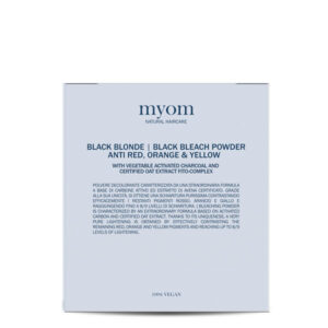 MYOM Black Blonde Bleach Powder - czarny rozjaśniacz do 9 tonów / 500gr