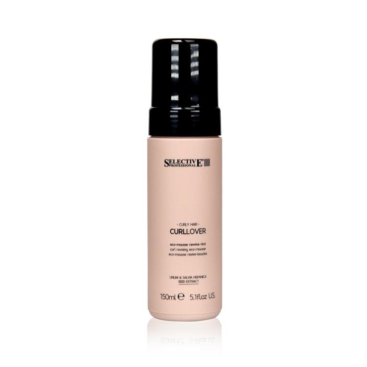 selective-curllover-eco-mousse-ekologiczna-piank.jpg SELECTIVE Curllover Eco Mousse - ekologiczna pianka do loków / 150ml - Image 1