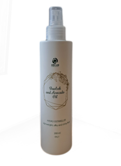ureshi-baobab-avocado-oil-hydrating-detangler.png URESHI Baobab & Avocado Oil Hydrating Detangler - odżywka do rozczesywania bez spłukiwania / 200ml - Image 1